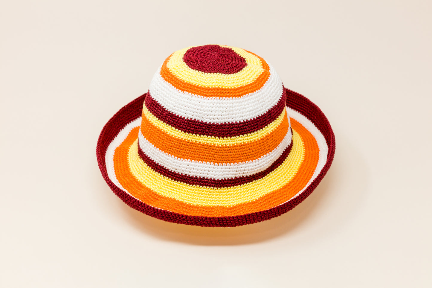 Bucket Hat Burgundy/Orange