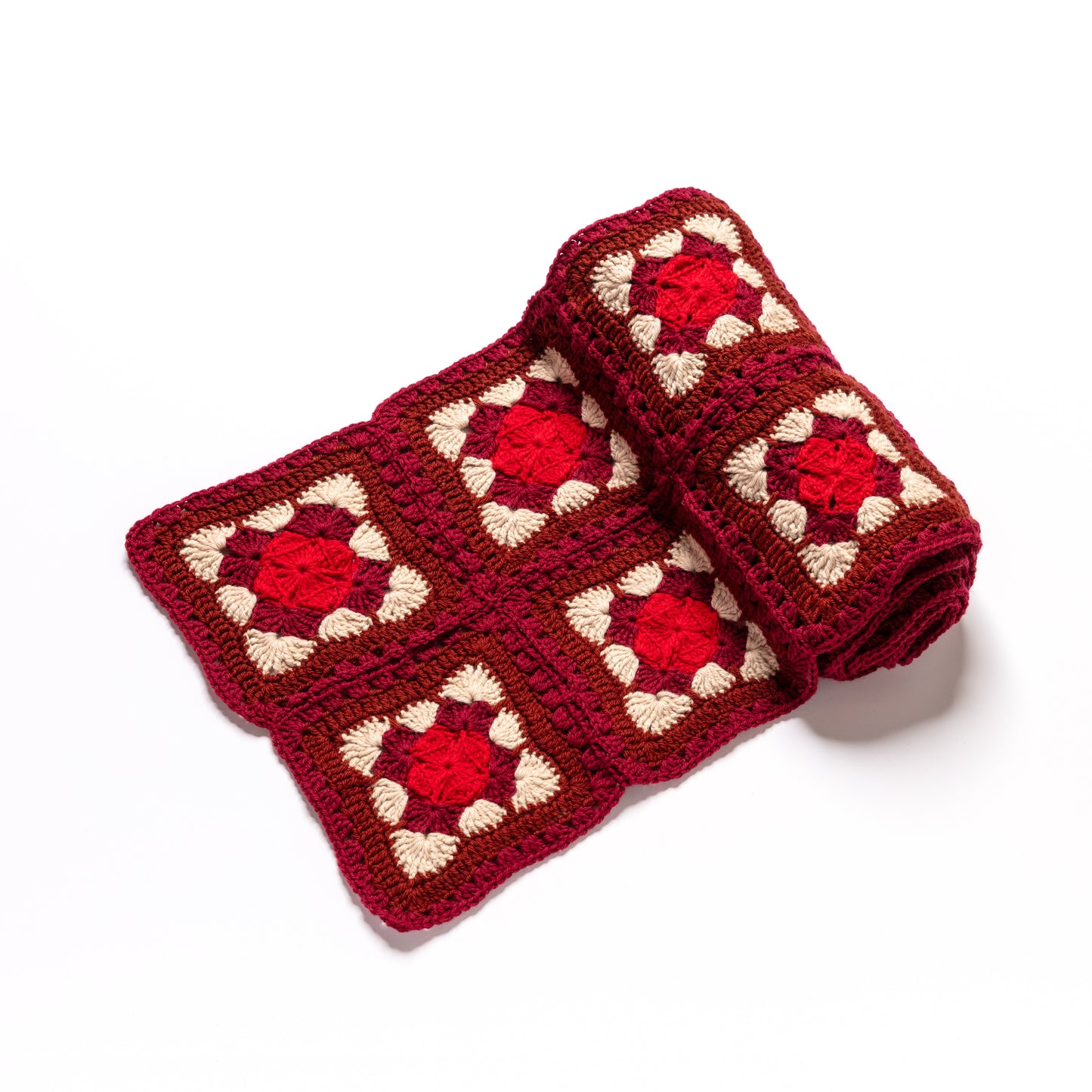 Meadow Scarf Burgundy/Brown/Red