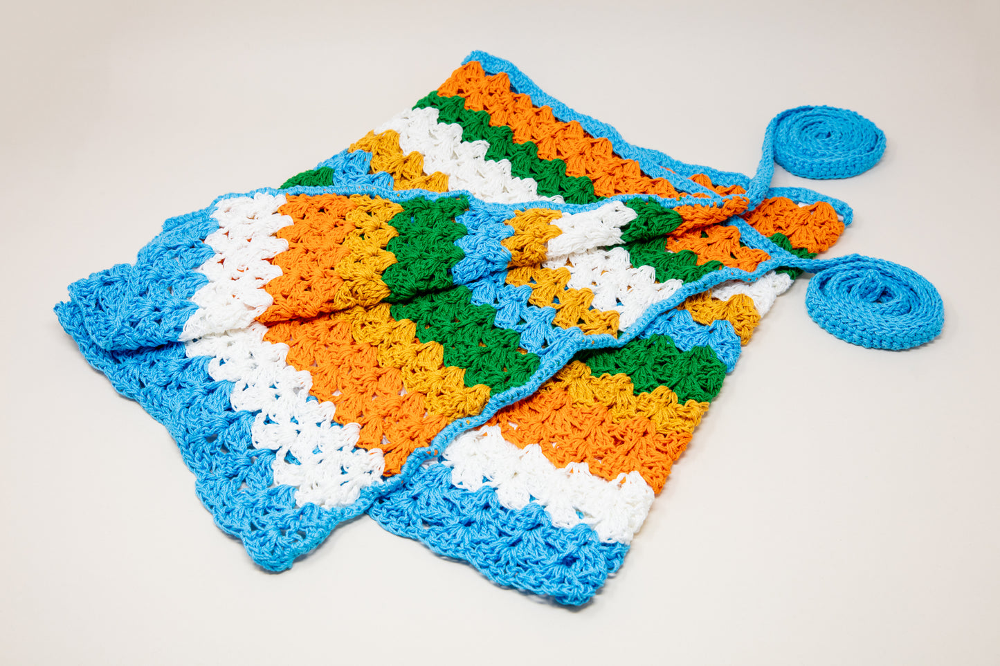 Bahia Skirt Aqua/Orange/White