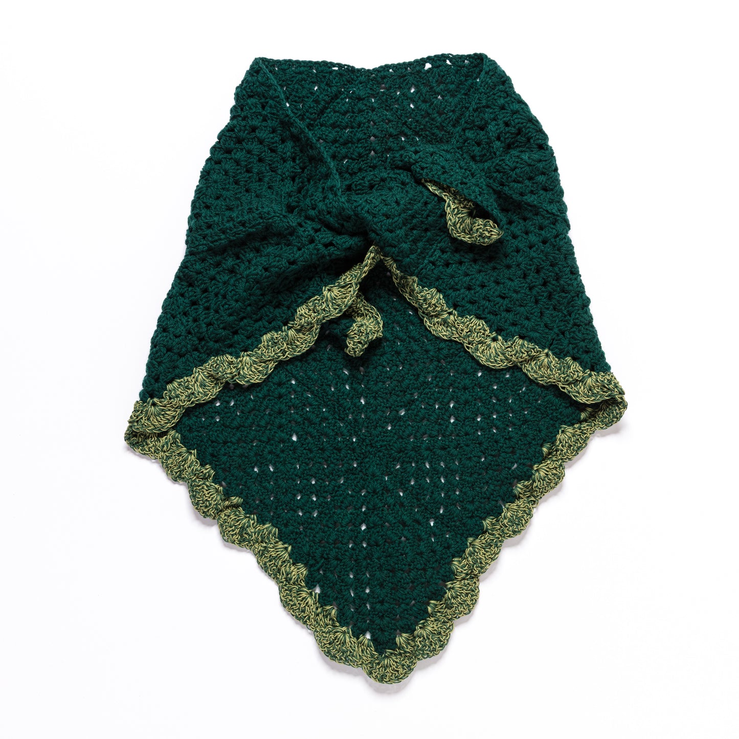 Triangle Scarf Dark Green