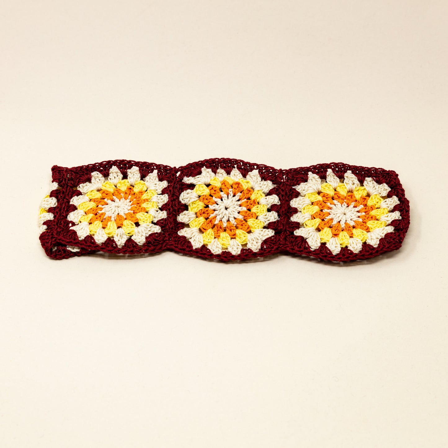 Headband Burgundy/Orange