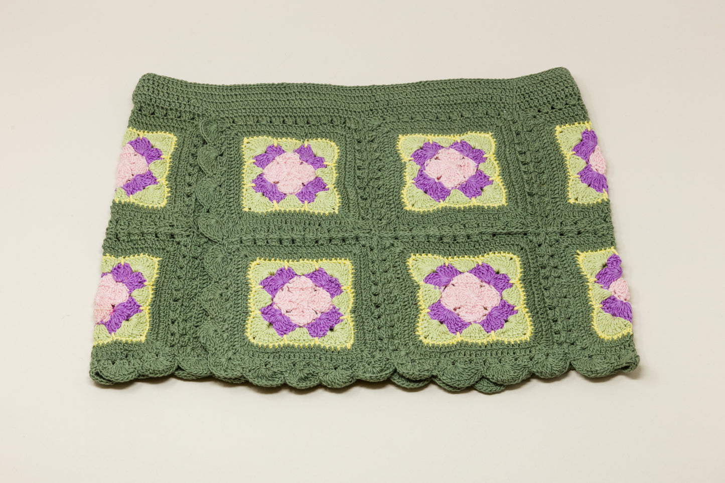 Mini Palermo Skirt Purple/Khaki