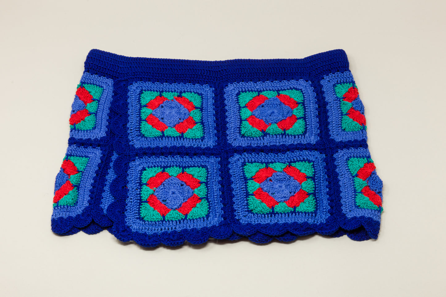 Mini Palermo Skirt Navy/Red