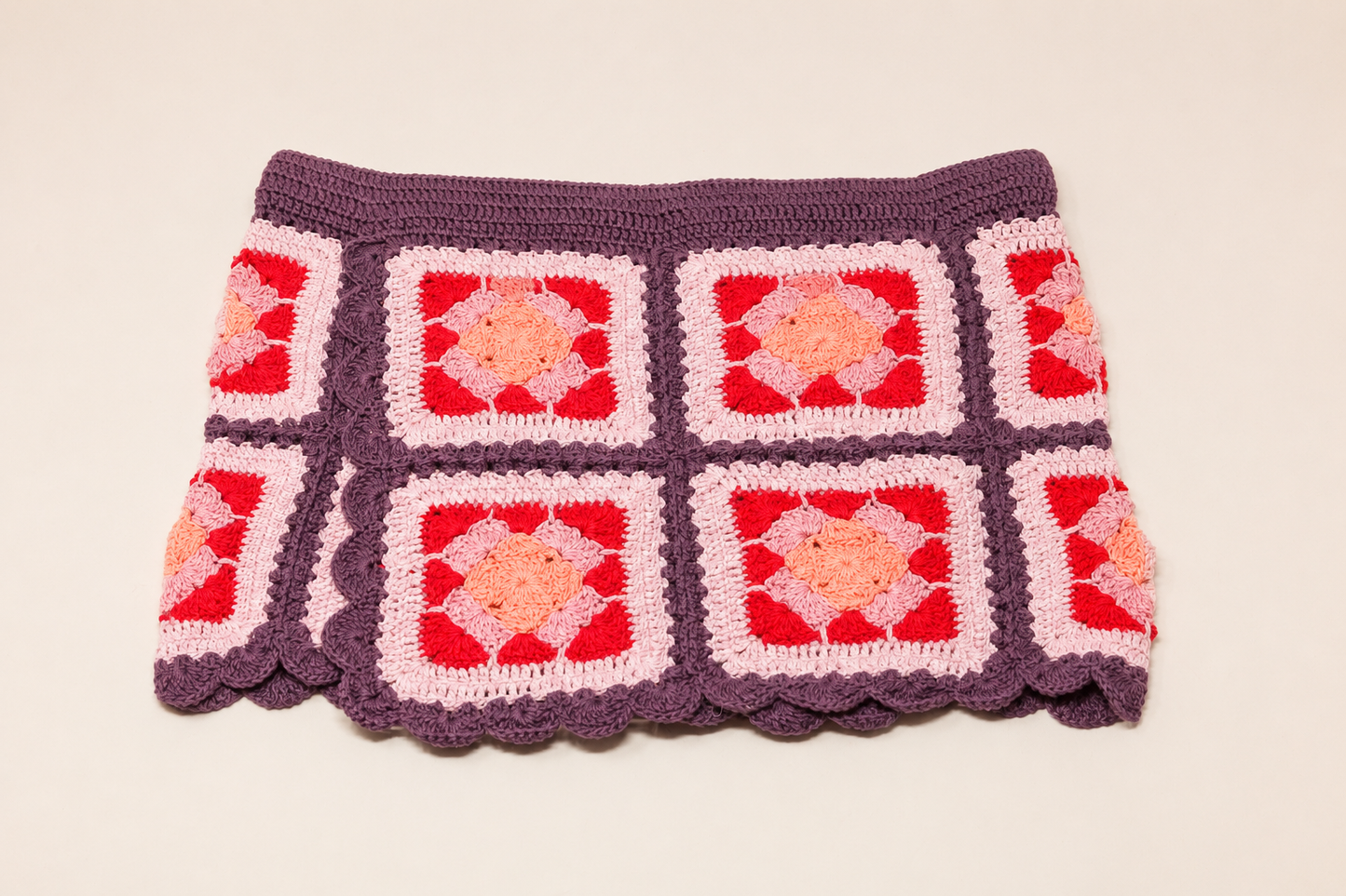 Mini Palermo Skirt Açai/Light Pink - YAARN X MEADOW COLLAB EXCLUSIVE