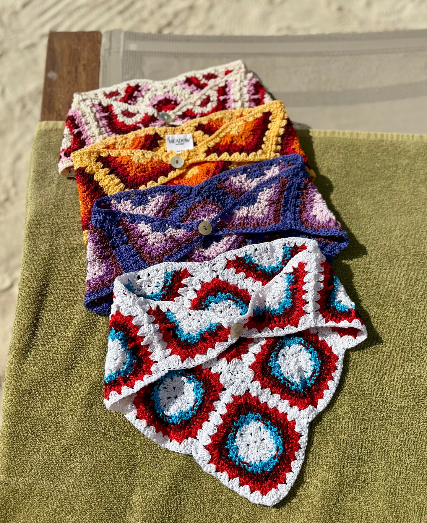 Triangle Headscarf Yellow/Orange/Red