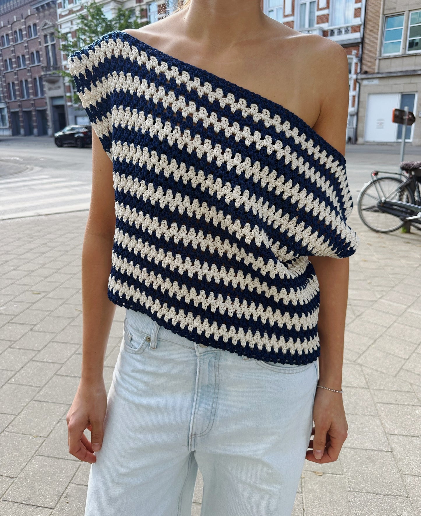 Slouchy Top Navy