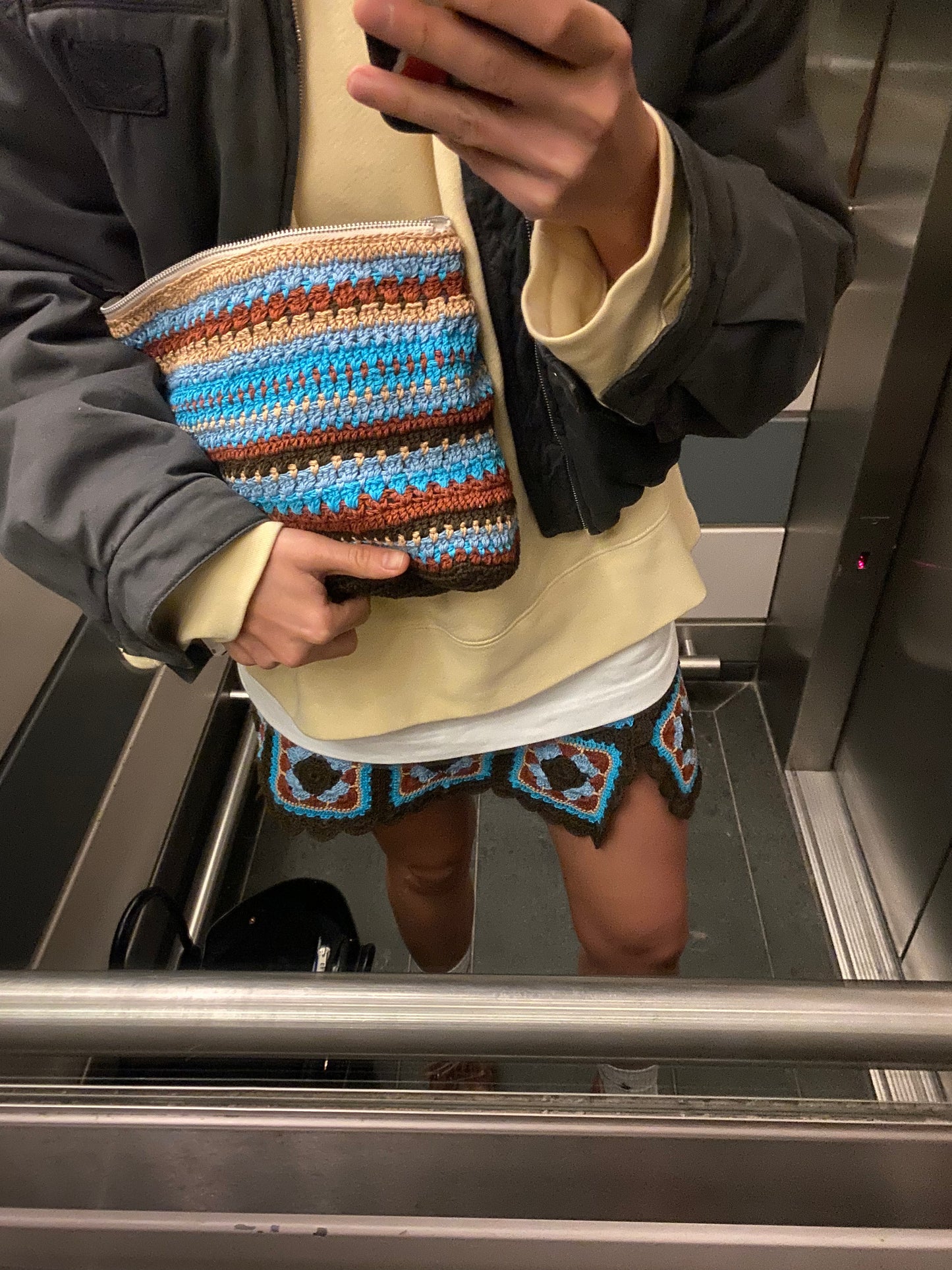 Meadow Clutch Brown/Aqua