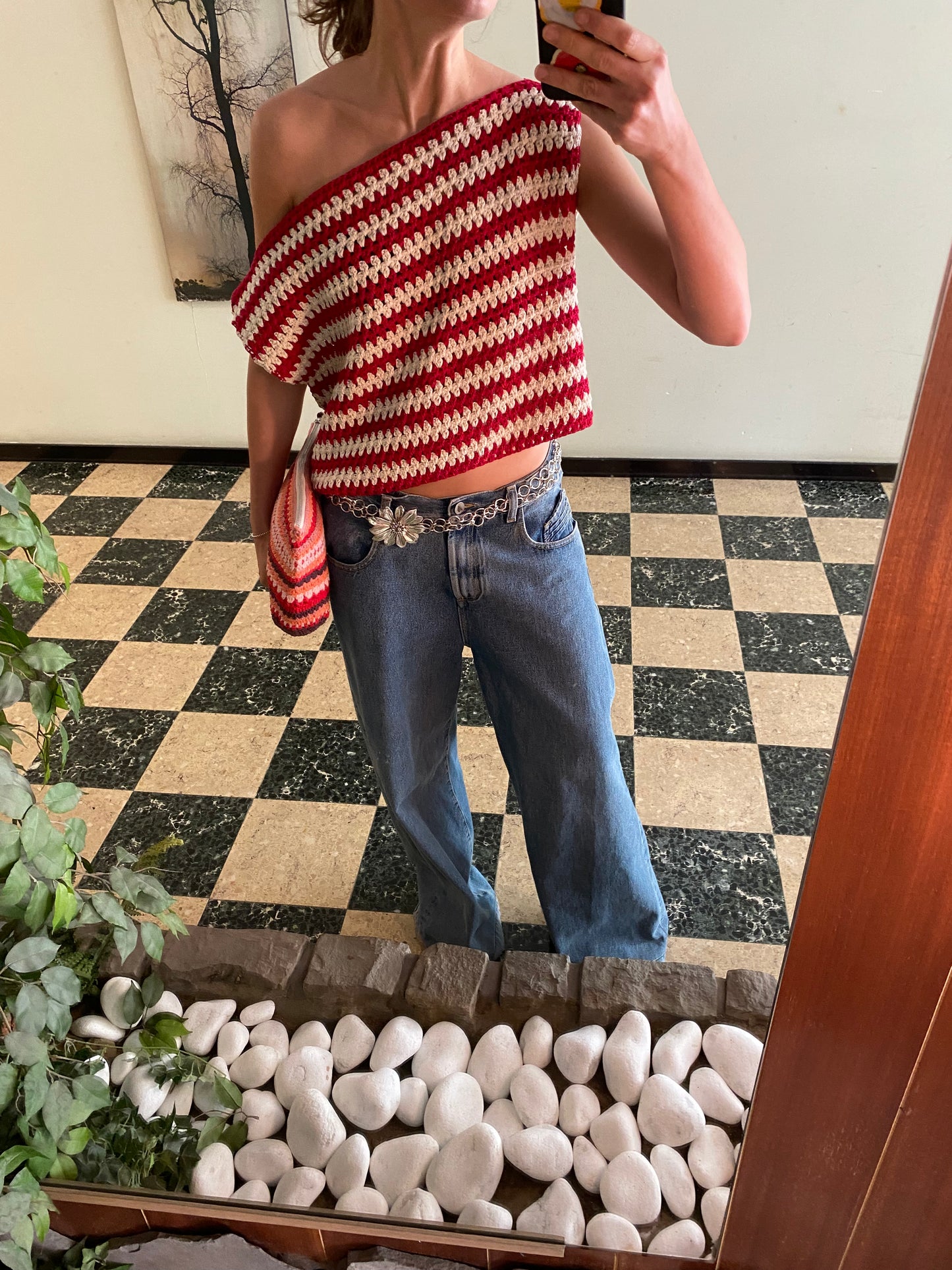 Slouchy Top Red