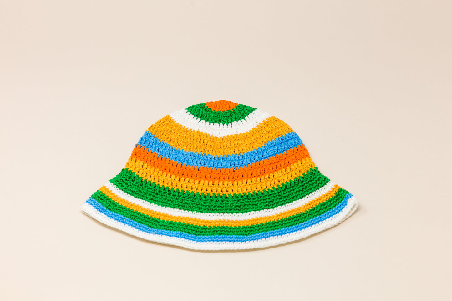Bucket Hat Aqua/Orange/White