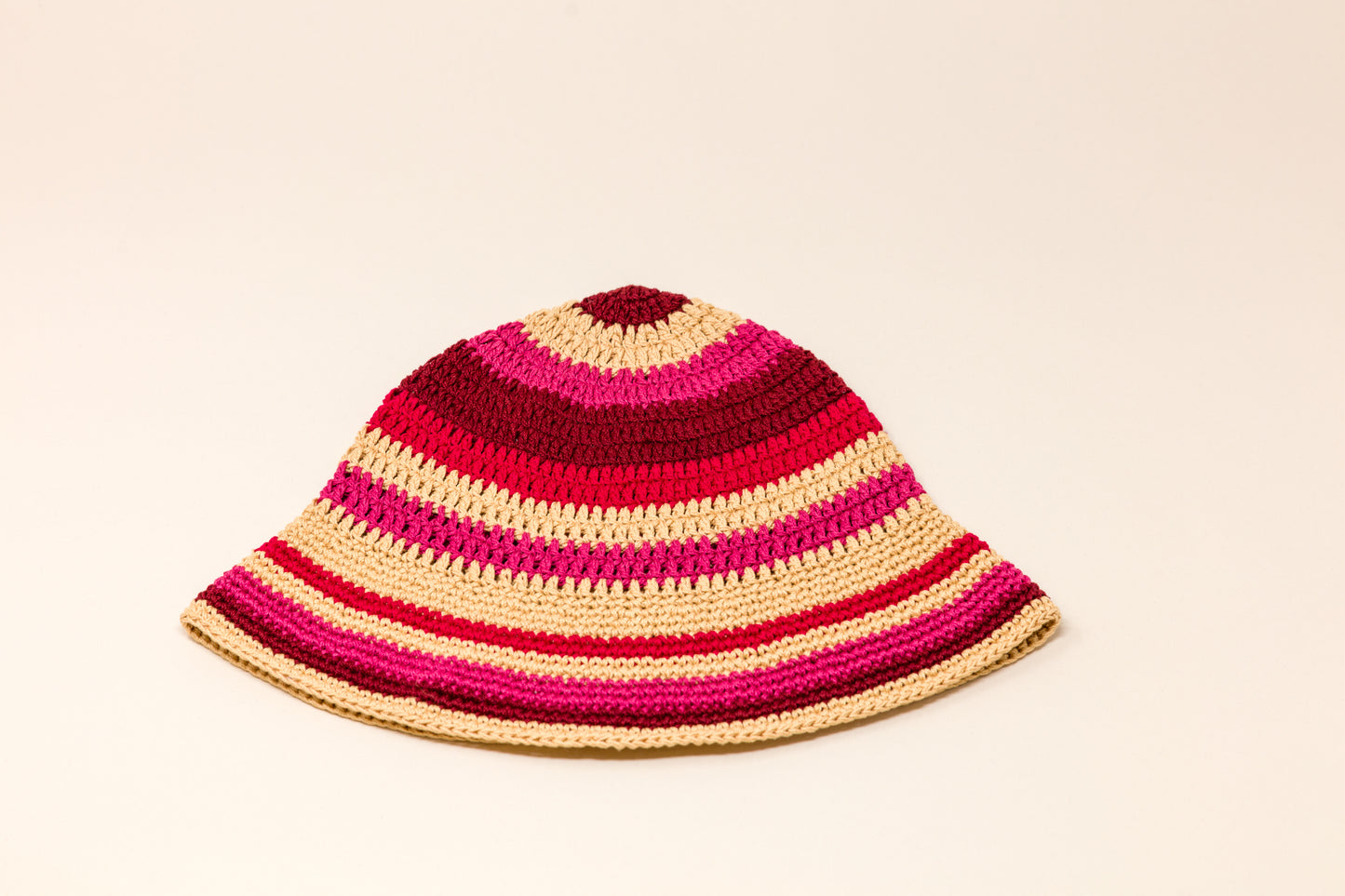 Bucket Hat Burgundy/Beige/Red
