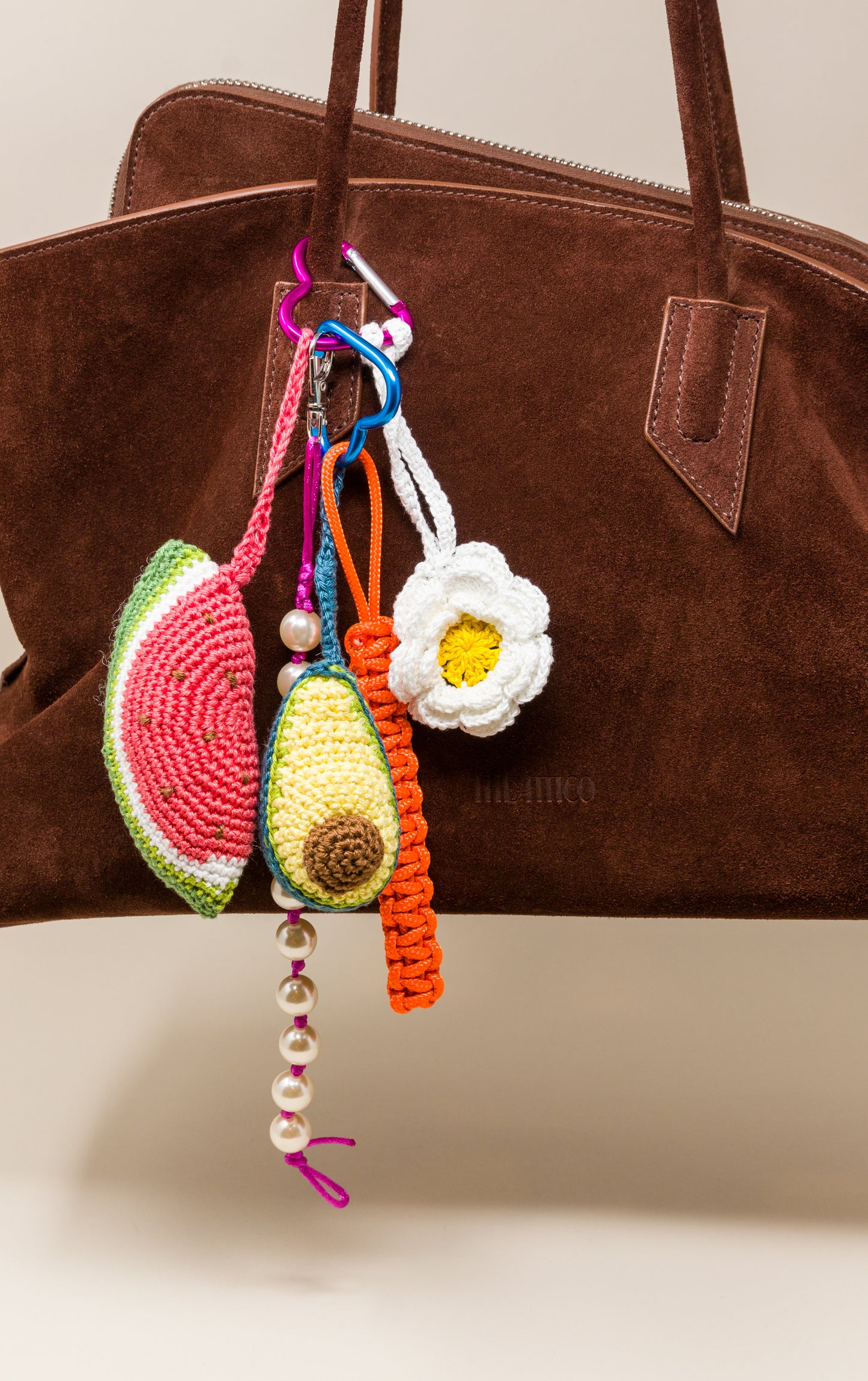 Avocado & Watermelon Bag Charm