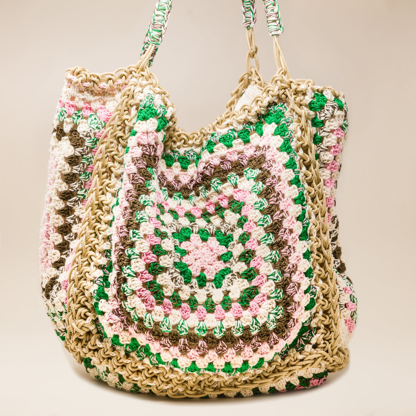 Meadow Bag Beige/Green