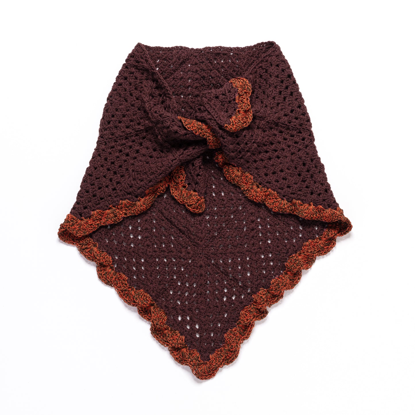 Triangle Scarf Brown
