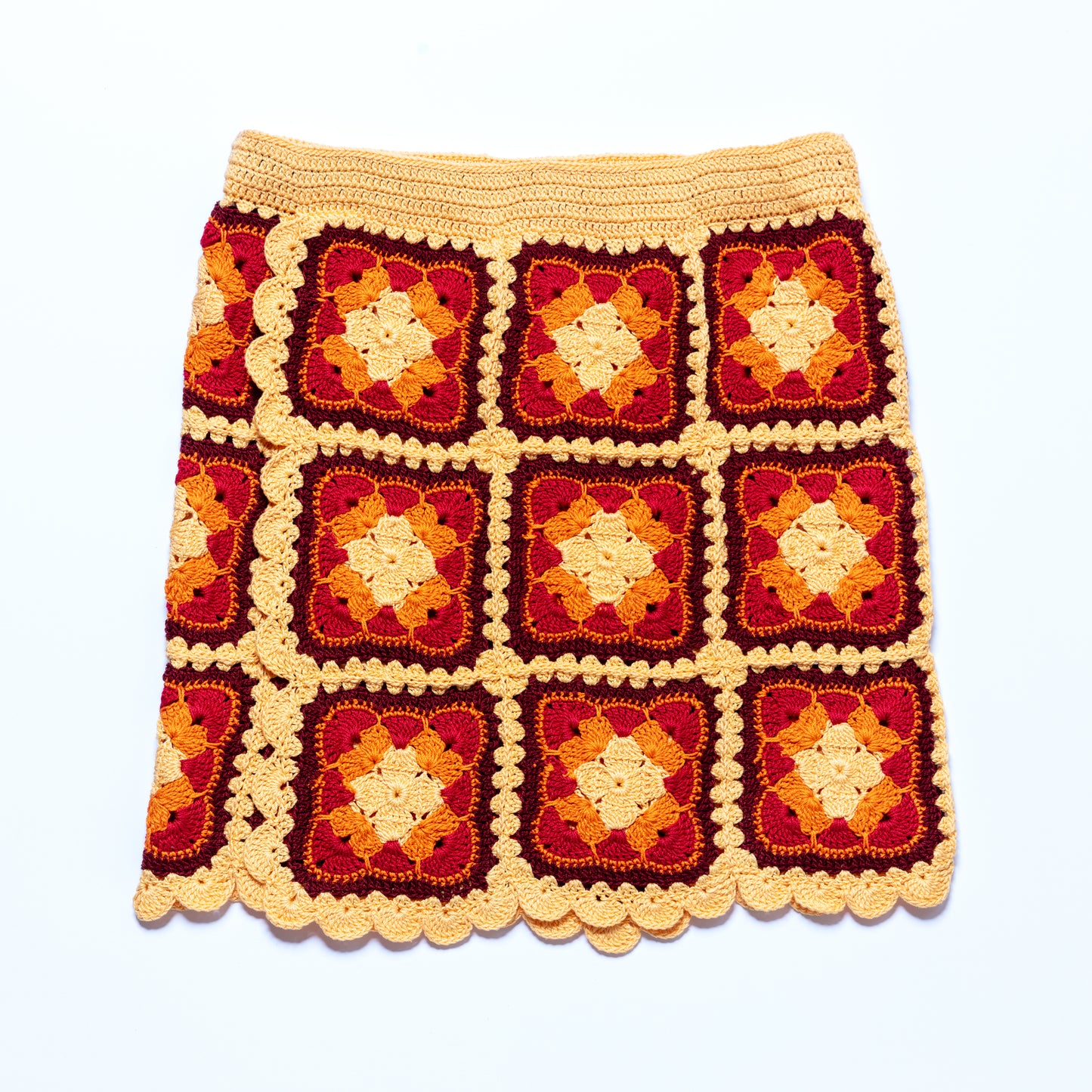 Palermo Skirt Yellow/Orange/Red