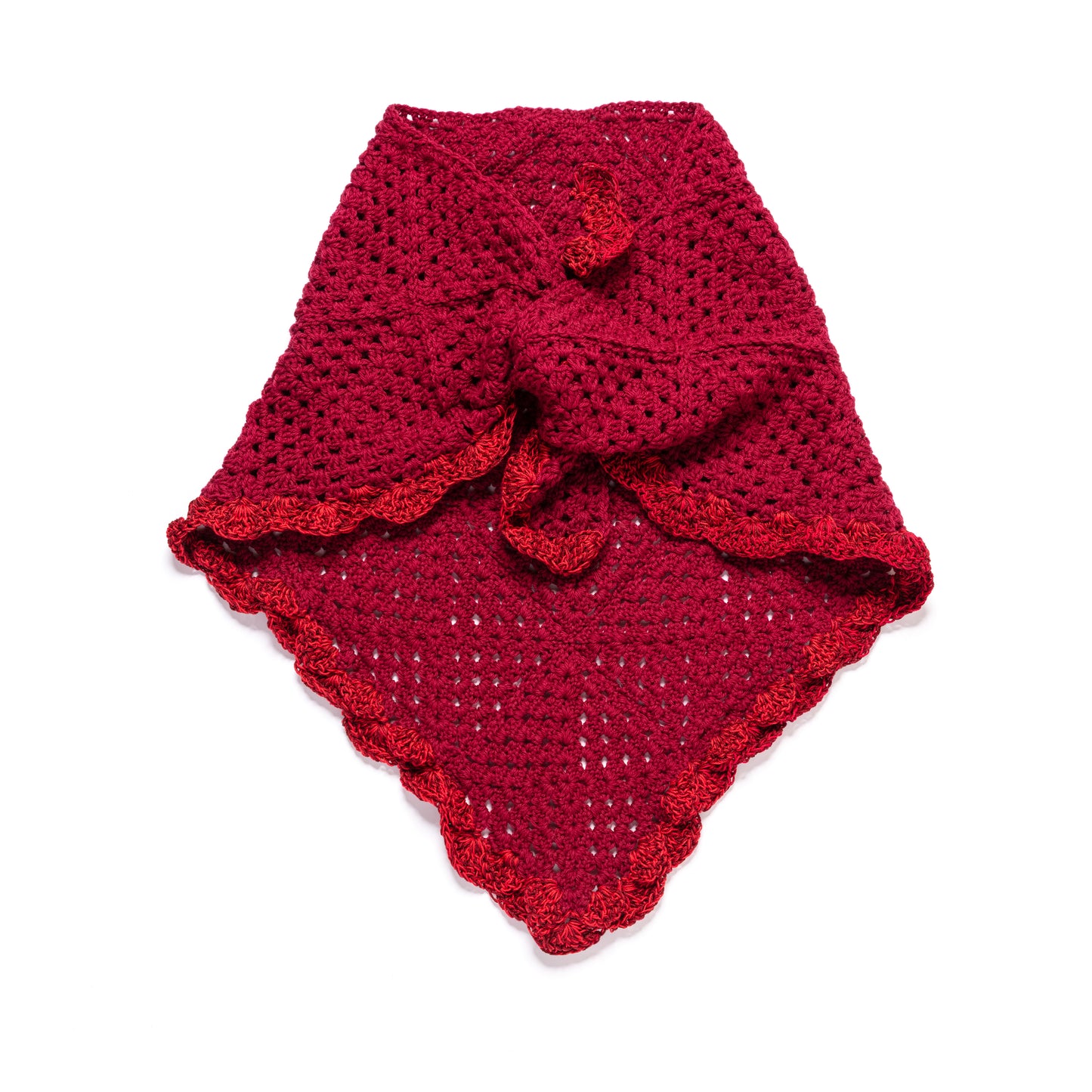 Triangle Scarf Burgundy