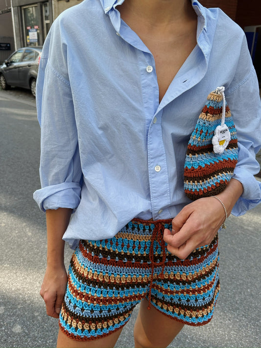 Skala Short Brown/Aqua