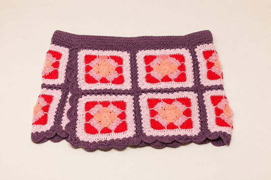 Mini Palermo Skirt Açai/Light Pink - YAARN X MEADOW COLLAB EXCLUSIVE
