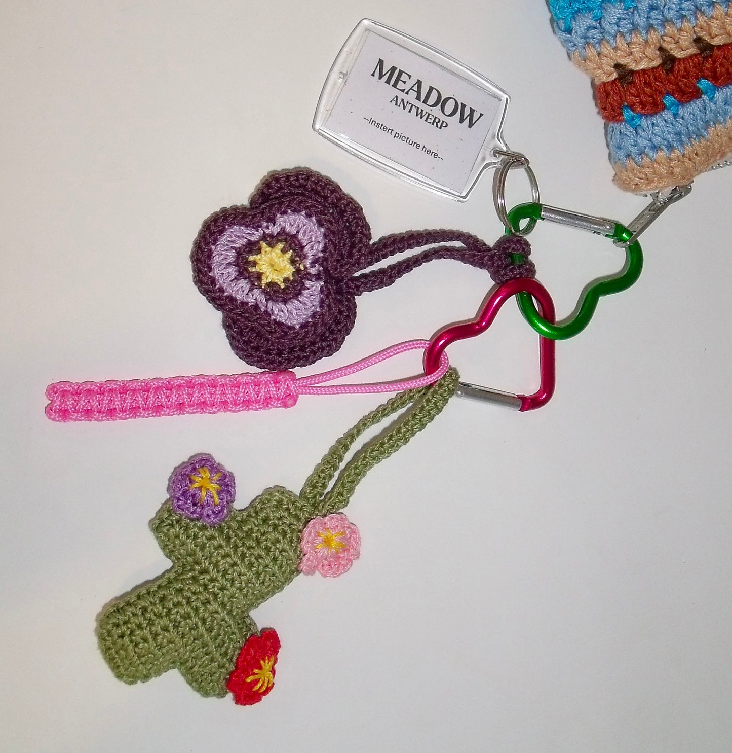 Cactus & Violet Bag Charm