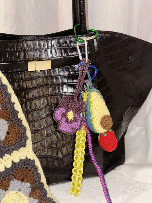Avocado & Strawberry Bag Charm