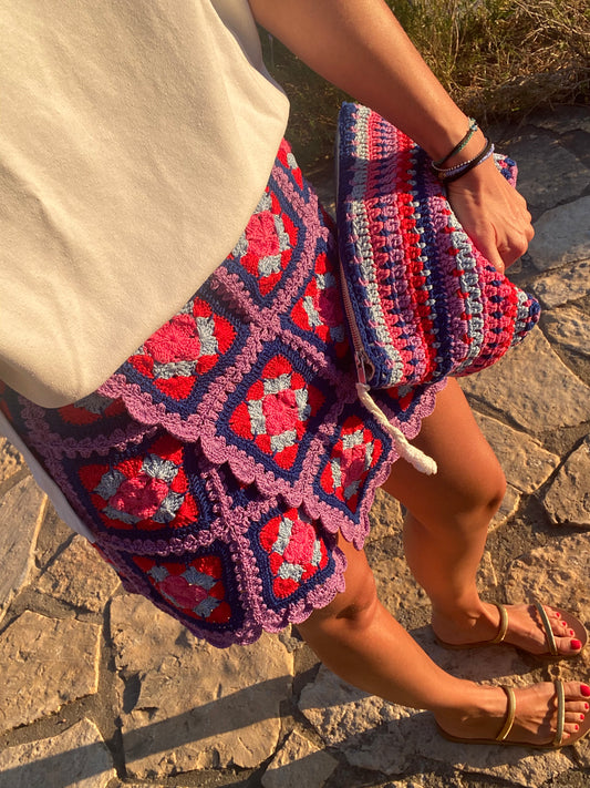 Palermo Skirt Pink/Red