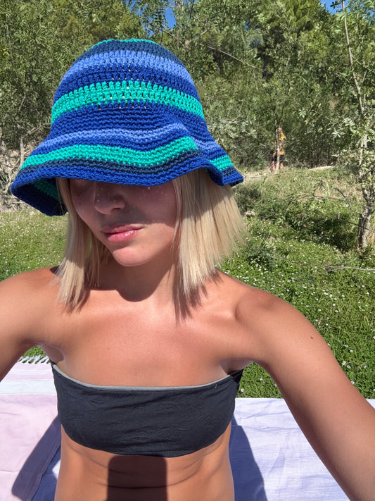 Bucket Hat Multi Blue