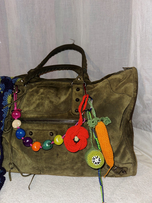 Carrot & Kiwi Bag Charm