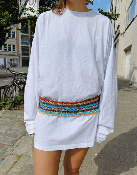 Lipsi Belt Brown/Aqua