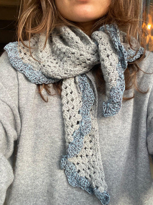 Triangle Scarf Grey