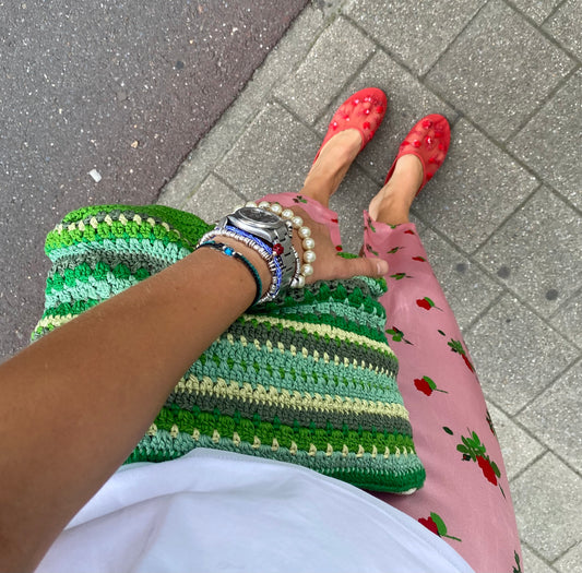 Meadow Clutch Multi Green