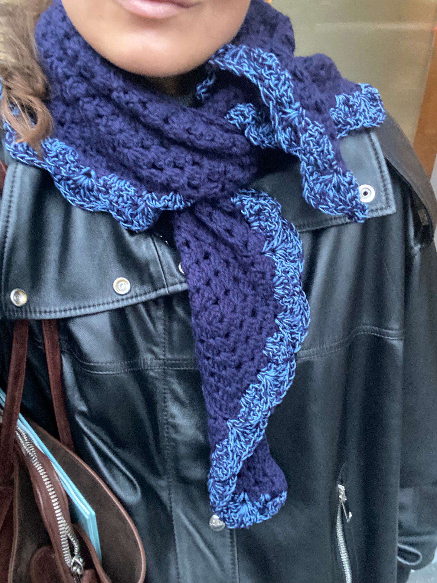 Triangle Scarf Navy