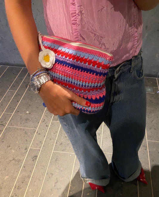 Meadow Clutch Pink/Red