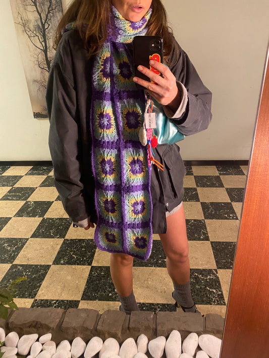Meadow Scarf Purple/Light Yellow