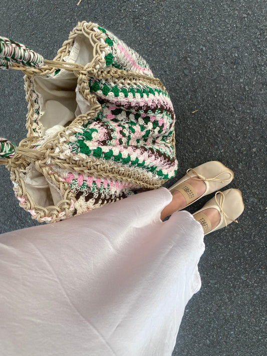 Meadow Bag Beige/Green