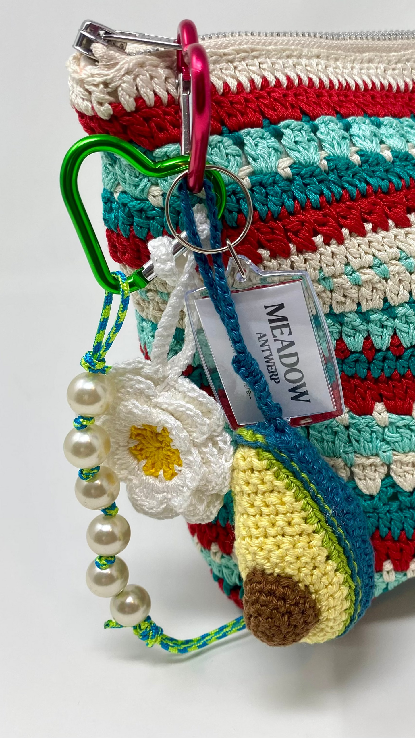 Avocado & Daisy Bag Charm