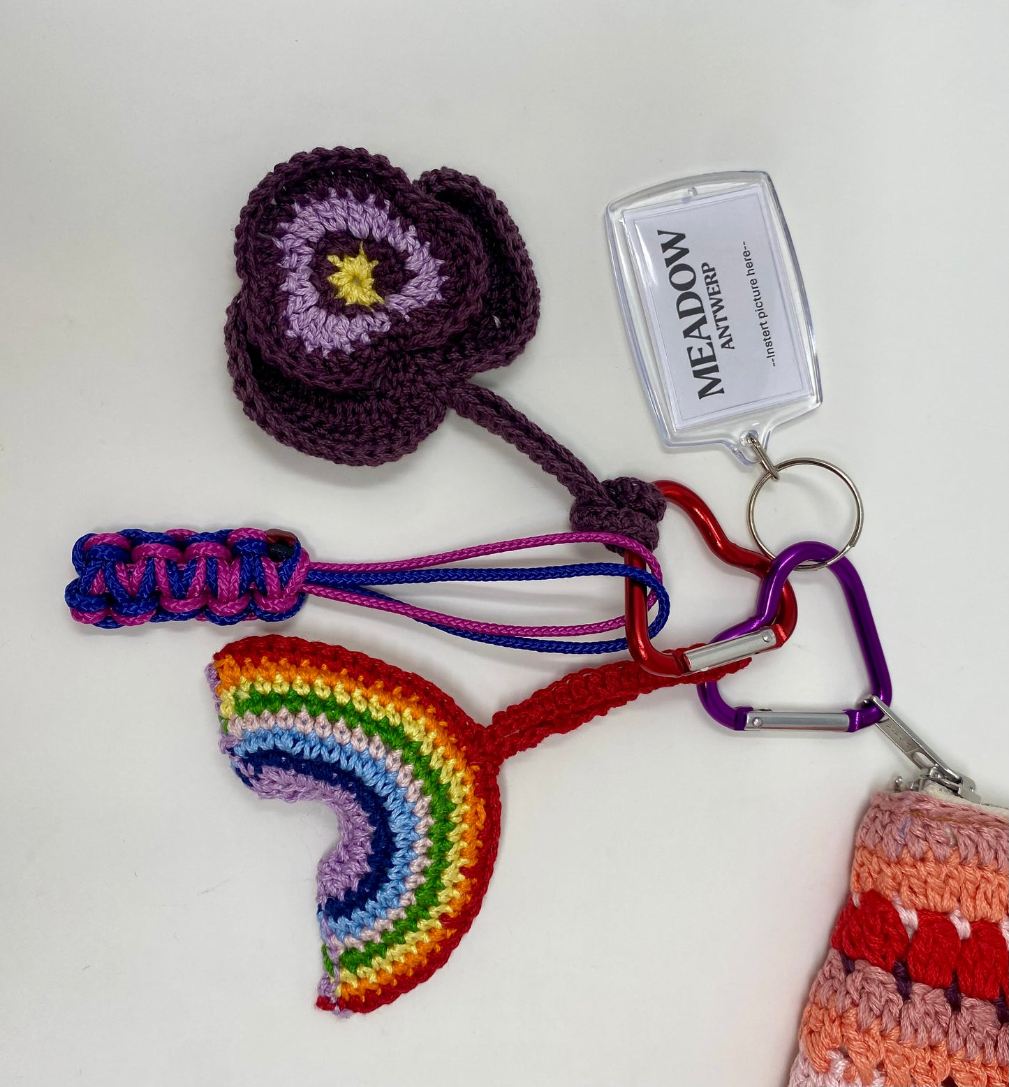 Rainbow & Violet Bag Charm