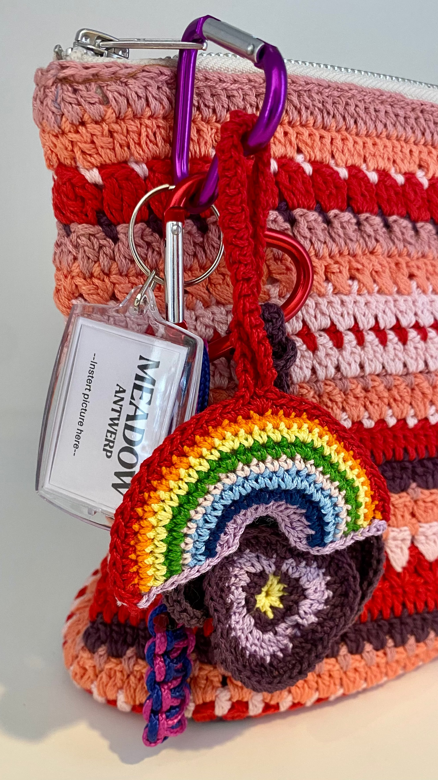 Rainbow & Violet Bag Charm