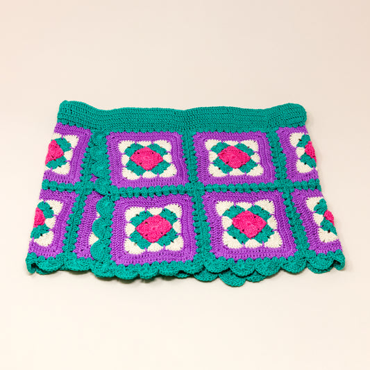 Mini Palermo Skirt Purple/Teal