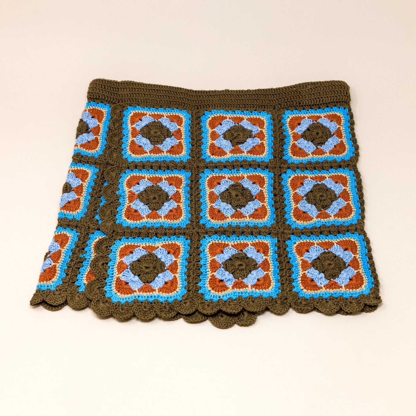 Palermo Skirt Brown/Aqua