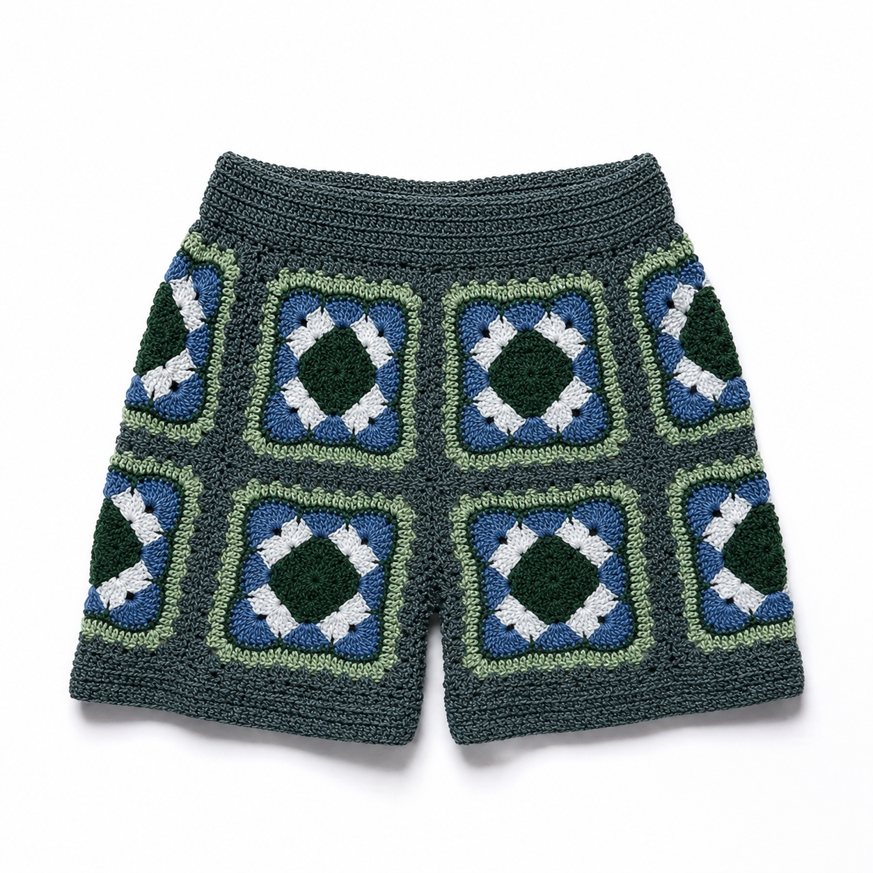 Sol Short KIDS Blue/Green Leaf - YAARN X MEADOW COLLAB EXCLUSIVE